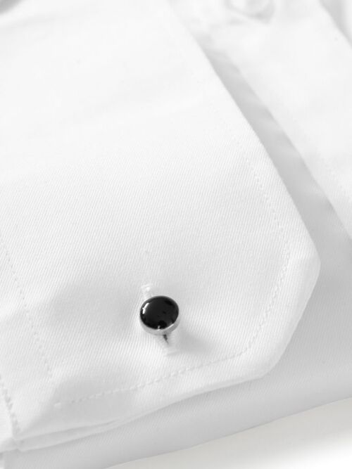 Formal Straight Point Slim Fit Shirt - White