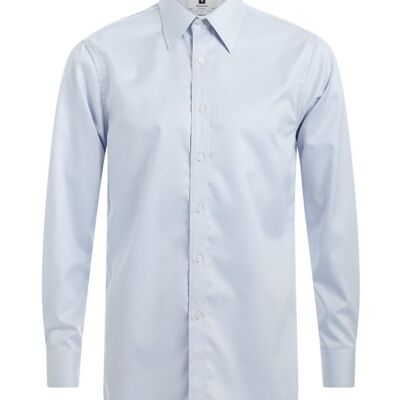 Formelles Straight Point Regular Fit Shirt - Hellblau