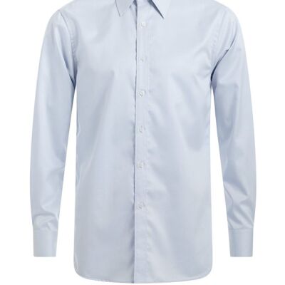 Camisa de corte regular de punto recto formal - Azul claro