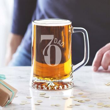 Verre personnalisé 70e anniversaire 3