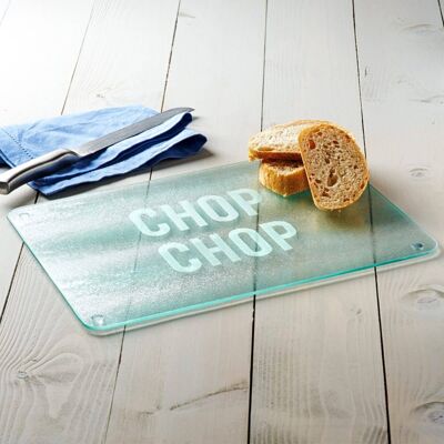 Chop Chop' Glass Chopping Board