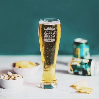 Verre à pinte personnalisé 'Cheers To Beers' 1