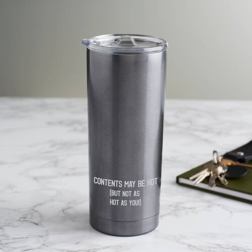 Personalised 'Hot Contents' Travel Cup