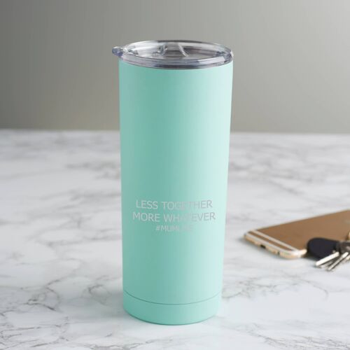 Personalised 'Less Together More Whatever' Travel Cup