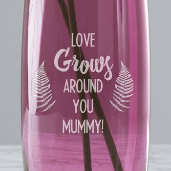 Vase coloré personnalisé 'Love Grows' 2