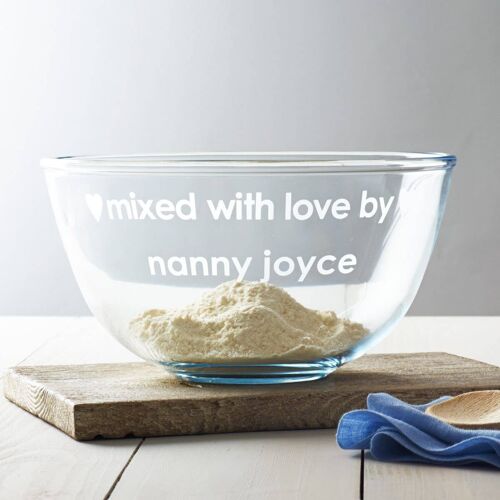 Personalised 'Mixed With Love' Bowl