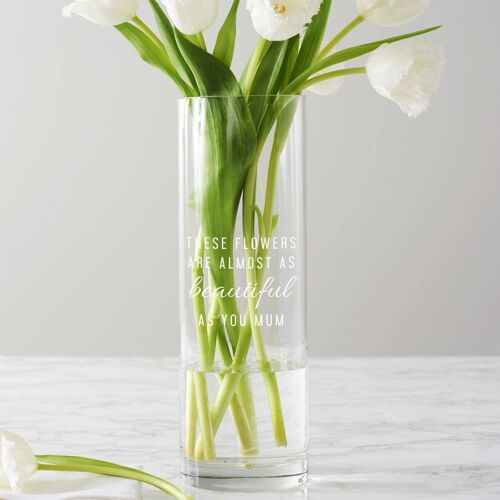 Personalised 'These Flowers…' Vase