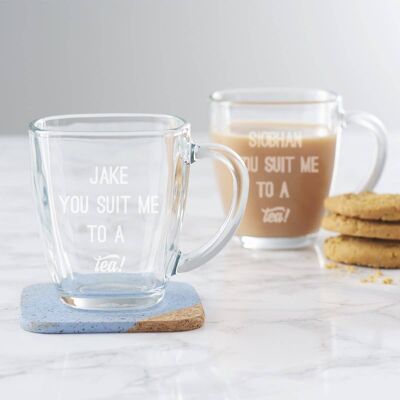 Personalised 'You Suit Me To A Tea!' Mug
