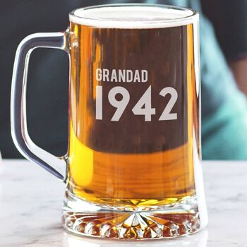 Verre personnalisé 80e anniversaire 1942 2