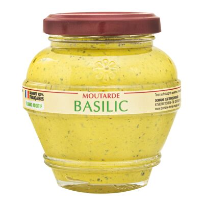 Senape al Basilico 100% semi francesi senza additivi 200g