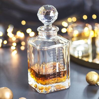 Personalised Christmas Advent Crystal Decanter