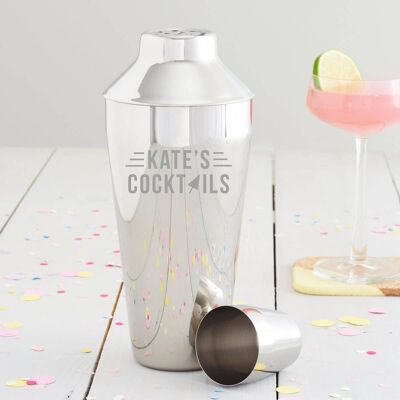 Personalised Cocktail Umbrella Cocktail Shaker