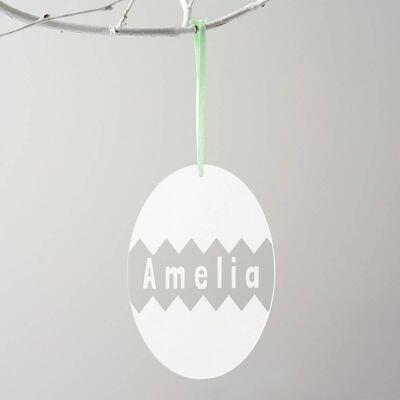 Personalised Cracked Egg Easter Decoration
