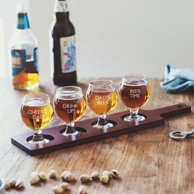 Personalised Craft Beer Flight Tasting Set