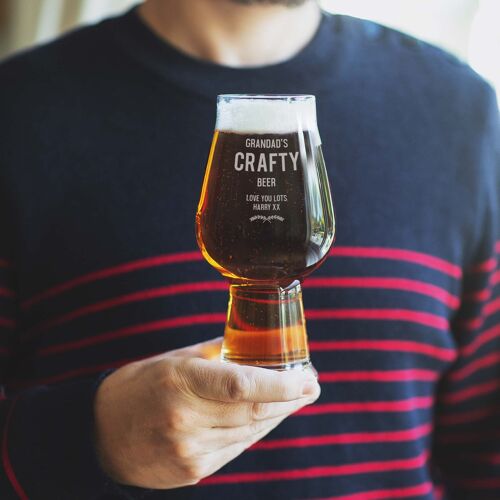 Personalised Craft Beer Glass