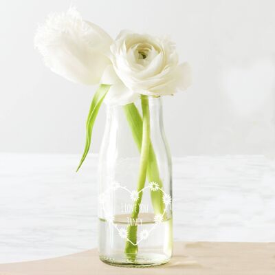 Personalised Daisy Chain Bottle Bud Vase