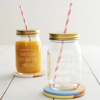 Personalised Detox Juice Jar