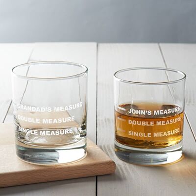 Personalised Drinks Measure Glass Alternative