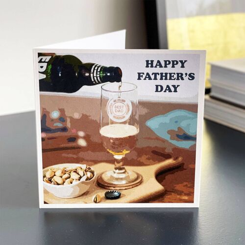 Personalised Father's Day Beer Card