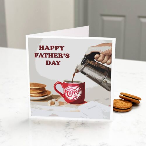 Personalised Father's Day Coffee Card