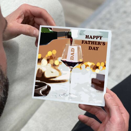 Personalised Father's Day Wine Card