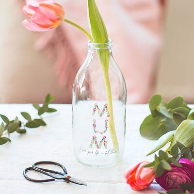 Personalised Floral Bottle Vase