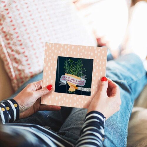 Personalised Flowers Mother's Day Reveal Card