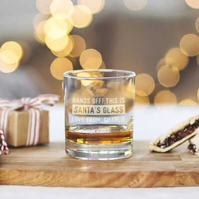 Personalised Glass For Santa