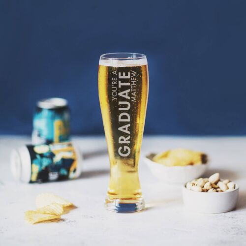 Personalised Graduation Pint Glass