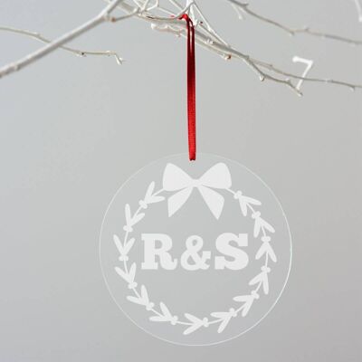 Personalised Initials Christmas Decoration