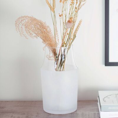 Personalised Initials Frosted Vase