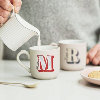 Tasse Alphabet Lettre Personnalisée 3