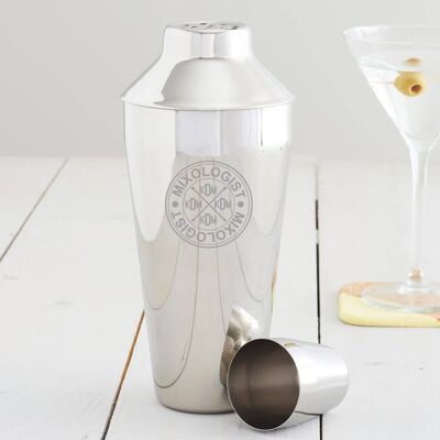 Personalised Mixologist Monogram Cocktail Shaker