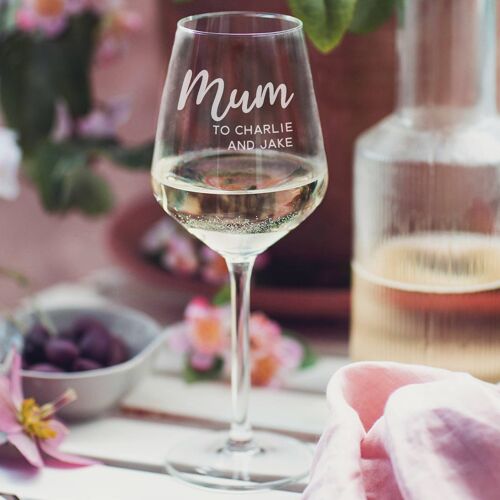 Personalised Mum Glass