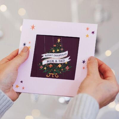 Personalised Reveal Keepsake Christmas Card