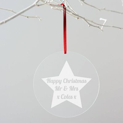 Personalised Star Christmas Decoration