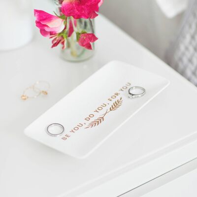 Personalised White Trinket Dish