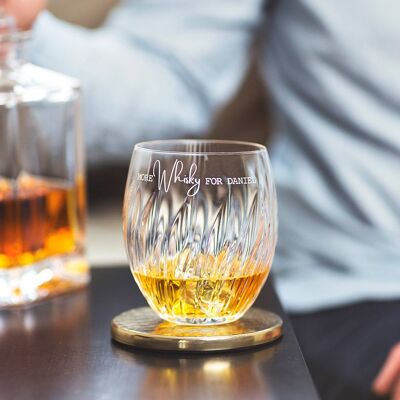 Personalised ‘More Whisky’ Crystal Tumbler