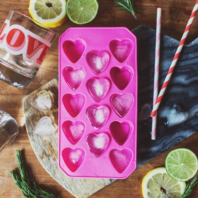 Pink Heart Ice Cube Tray