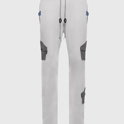Pantaloni antivento cargo in nylon gelido