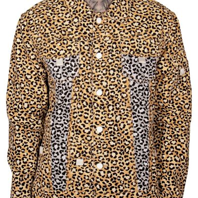 Tropics Leopard Denim Jacket - Leopard