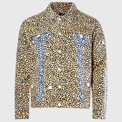 Giacca di jeans leopardata dei tropici