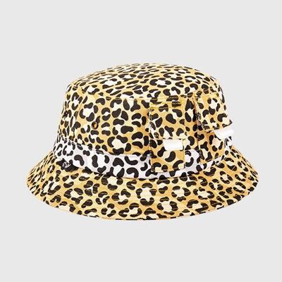 Tropics Leopard Denim Bucket Hat