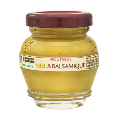 Moutarde au Miel et Balsamique 100% graines françaises sans additifs 55g