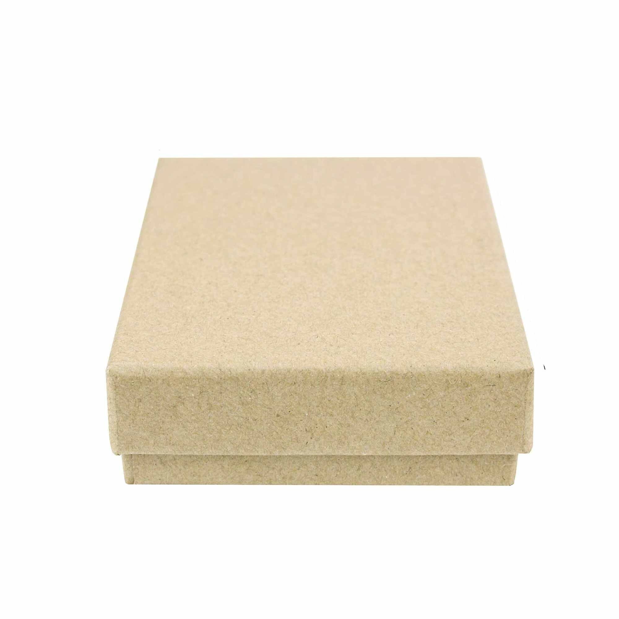 Boîtes à pendentif en carton marron pour bijoux