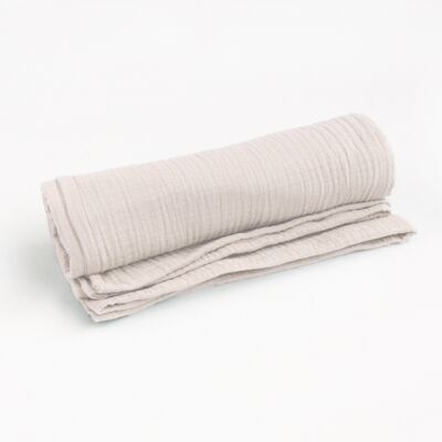 Mussola di cotone biologico Beige