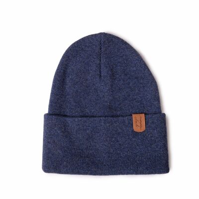 James blue merino wool hat
