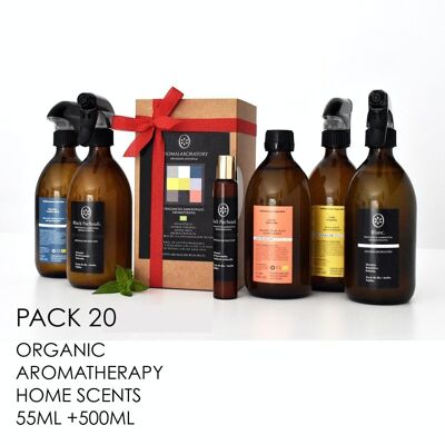 PACK 20. AMBIENT FRAGRANCES 55ML AND 500ML. AROMATHERAPY.
