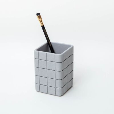 Tile Desk Tidy - Ash Grey