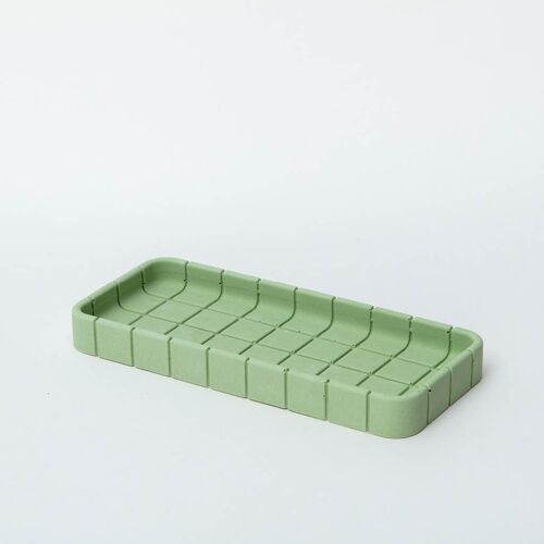 Tile Oblong Tray - Palm Green